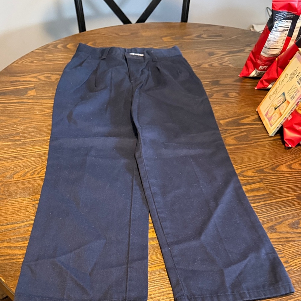 Chaps Navy Kids Formal Trousers